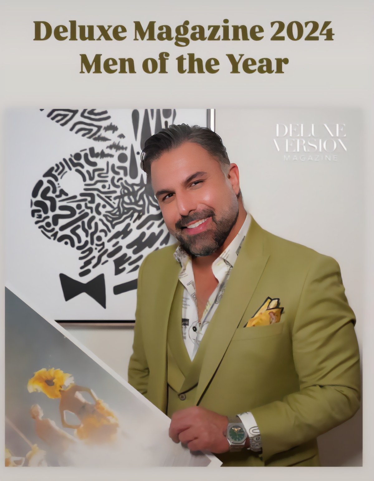 Deluxe Version Magazine, Man of the Year 2024 cover featuring Dr. Khorsandi