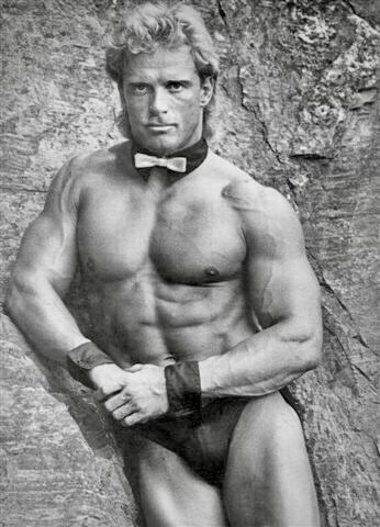 Lee Millard posing, classic color, 1980s