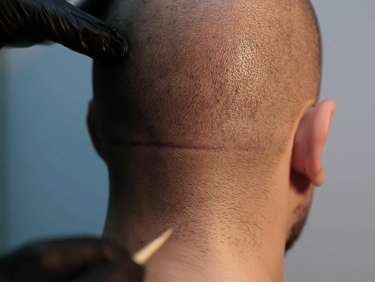 FUT — clinical/technique image for Follicular Unit Transplantation