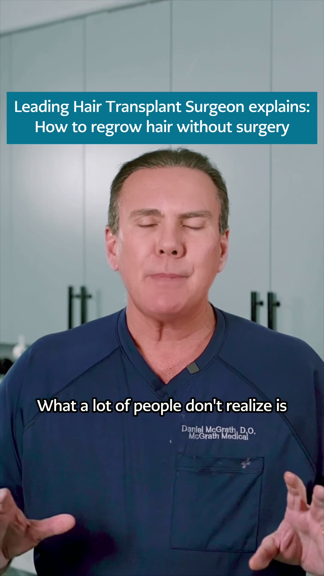 Dr. Dan McGrath, the hair-restoration surgeon who founded LockLab
